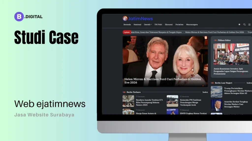 Studi Case : Website Berita EjatimNews dengan Tema Kustom